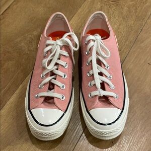 Converse color block pink quartz Chuck Taylors. Size 9